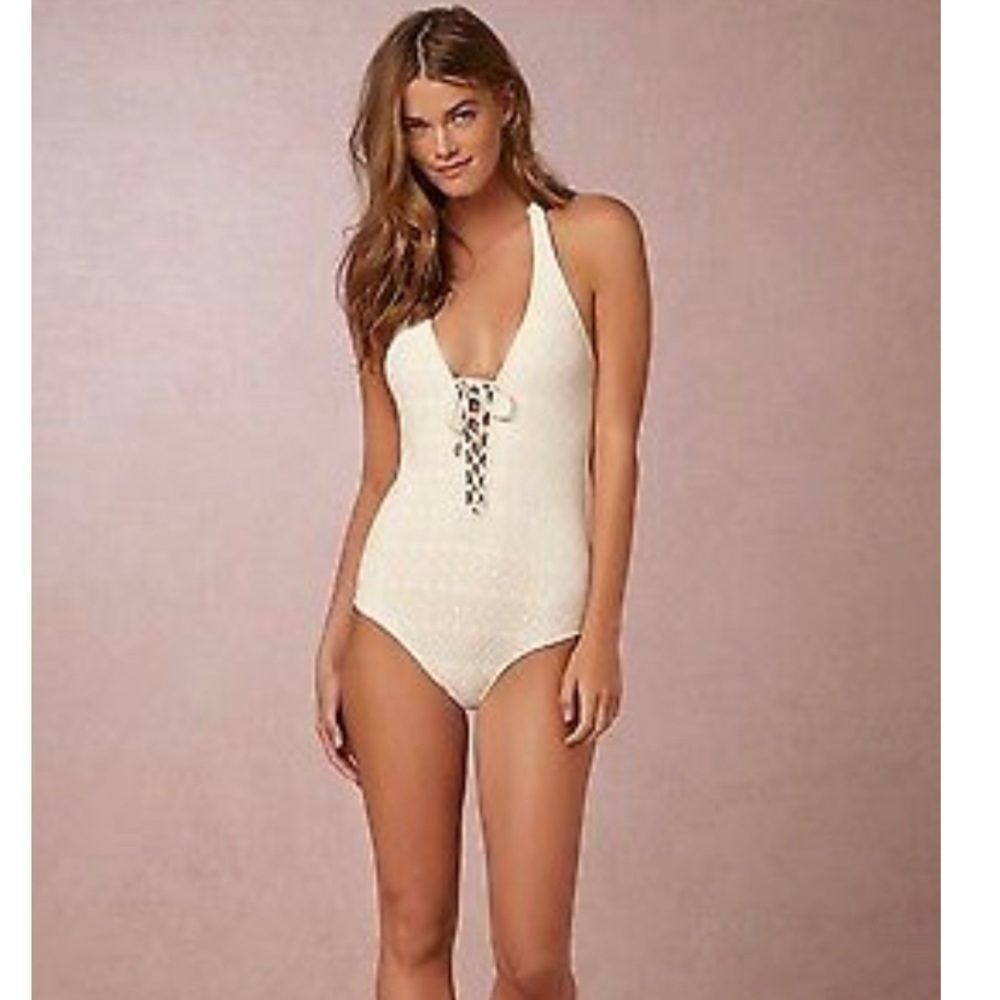 Melissa Odabash Naples Crocheted One Piece
